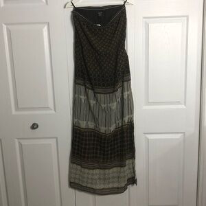 🖤 M 🖤 NWT Maxi Dress Geometric Pattern Art Deco Tube Top​